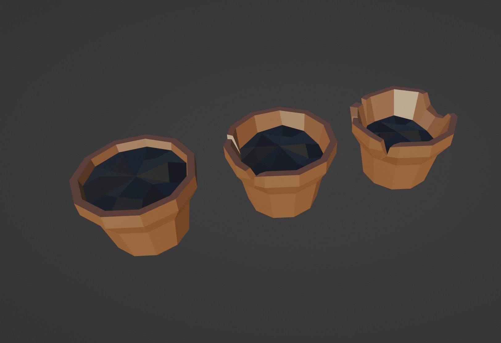Flower in pot PACK Poligon free VR / AR / low-poly 3D model | CGTrader