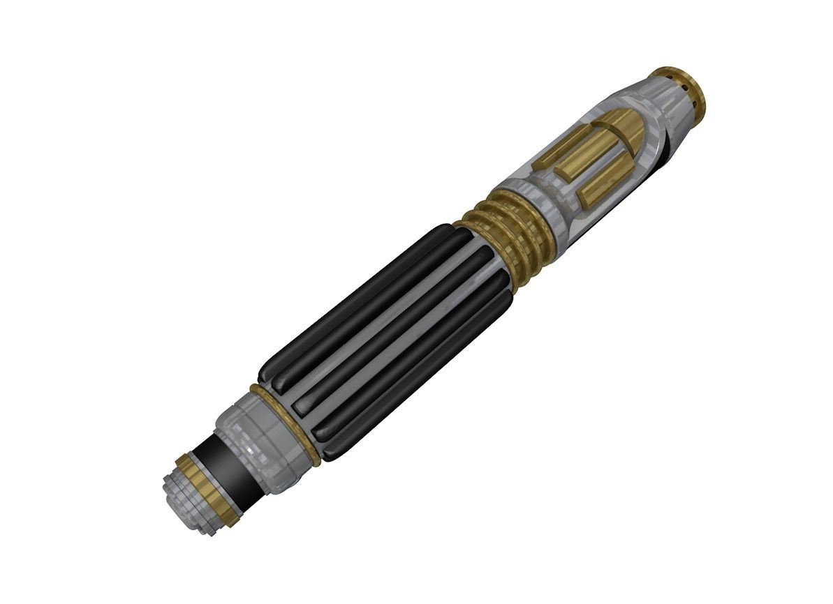 Star Wars Mace Windu lightsaber 3D model 3D printable CGTrader