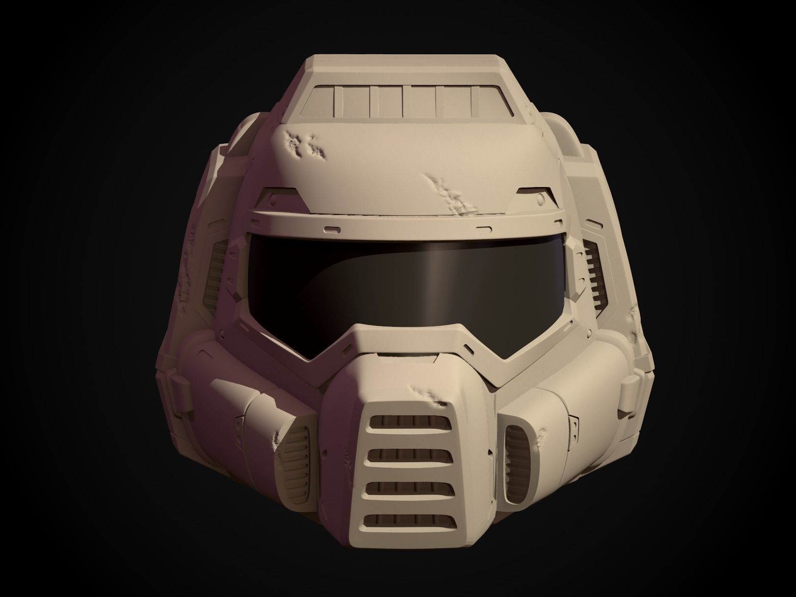 printable doom classic helmet wargaming 3D model 3D printable | CGTrader
