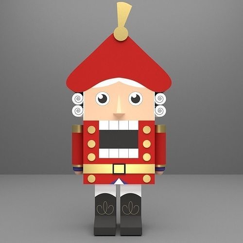 nutcracker free 3D model CGTrader