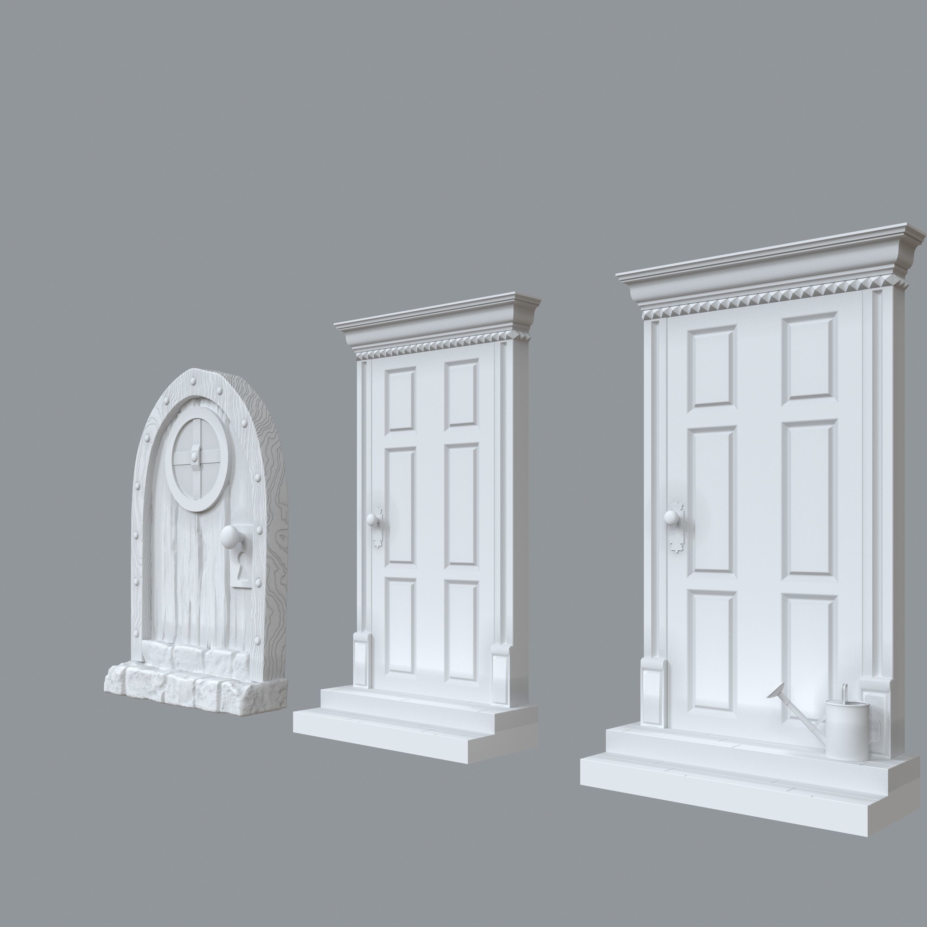 Mini Doors 3D model 3D printable | CGTrader