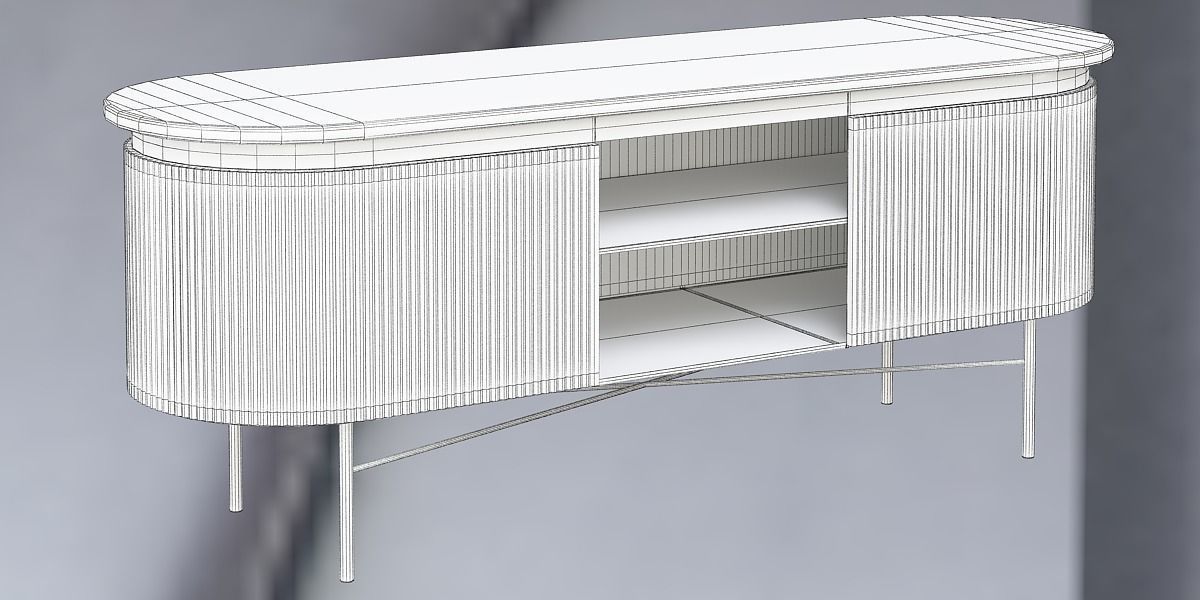 GLENN TV STAND GLENN COLLECTION 3D model CGTrader