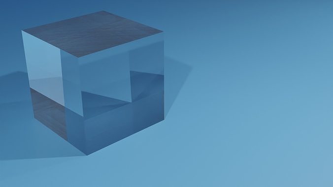 Glass Cube free 3D model | CGTrader