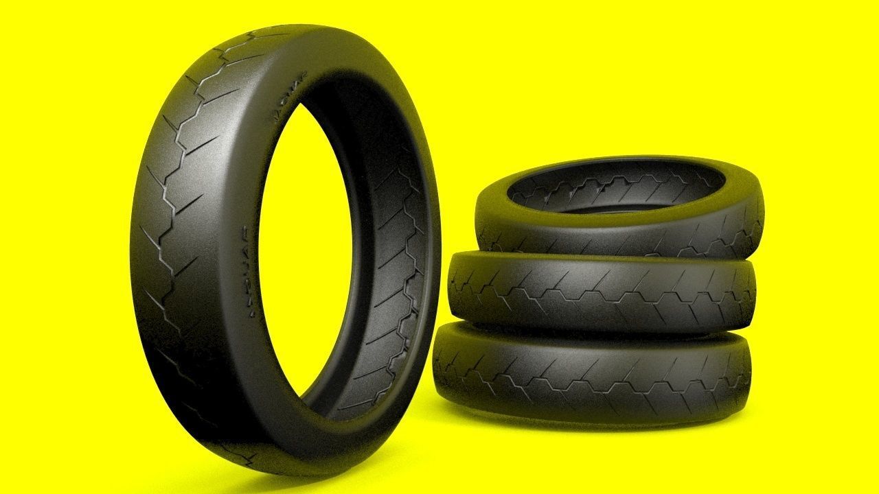 MOTORCYCLE TIRES 3D model CGTrader