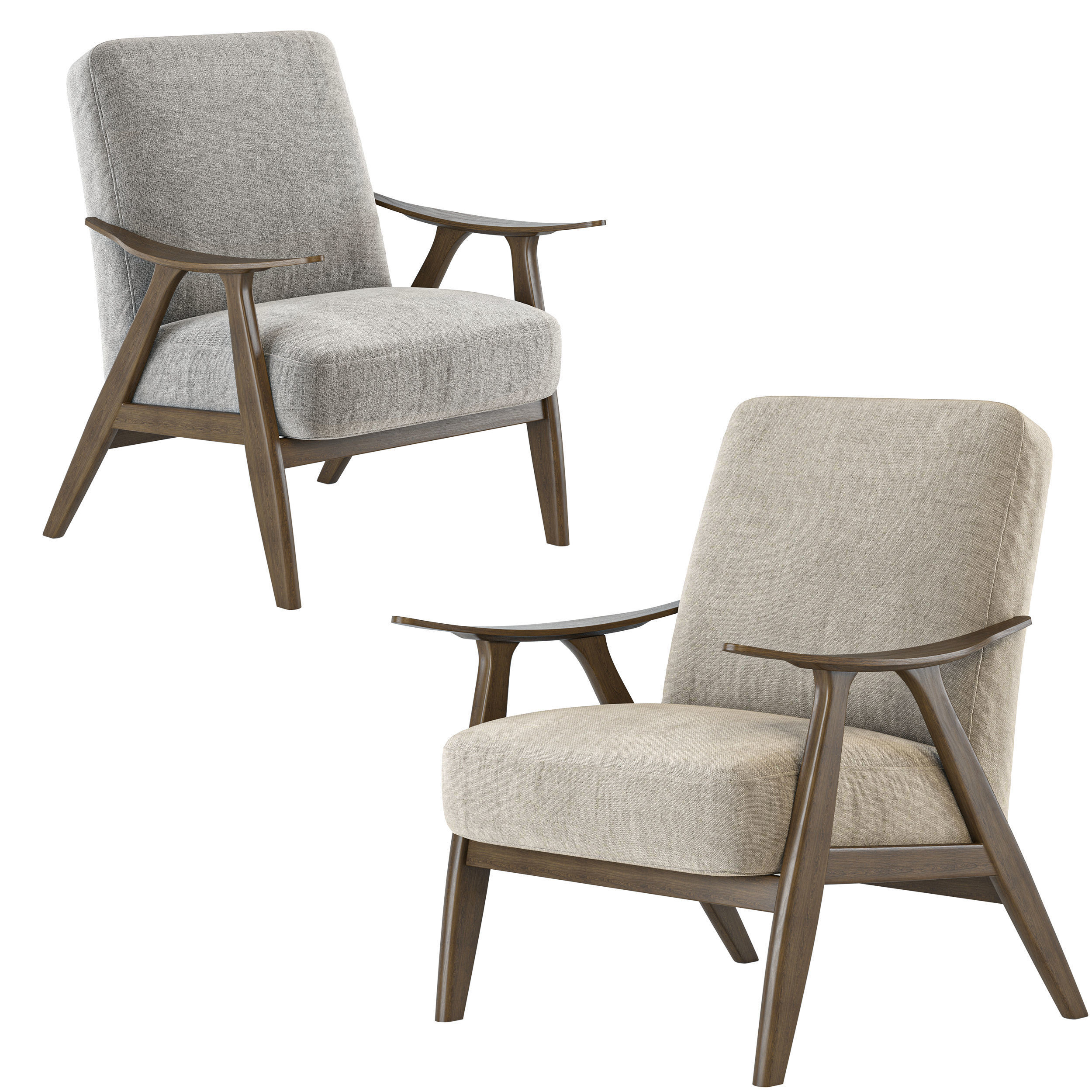 Homelegance accent chair 3D model CGTrader