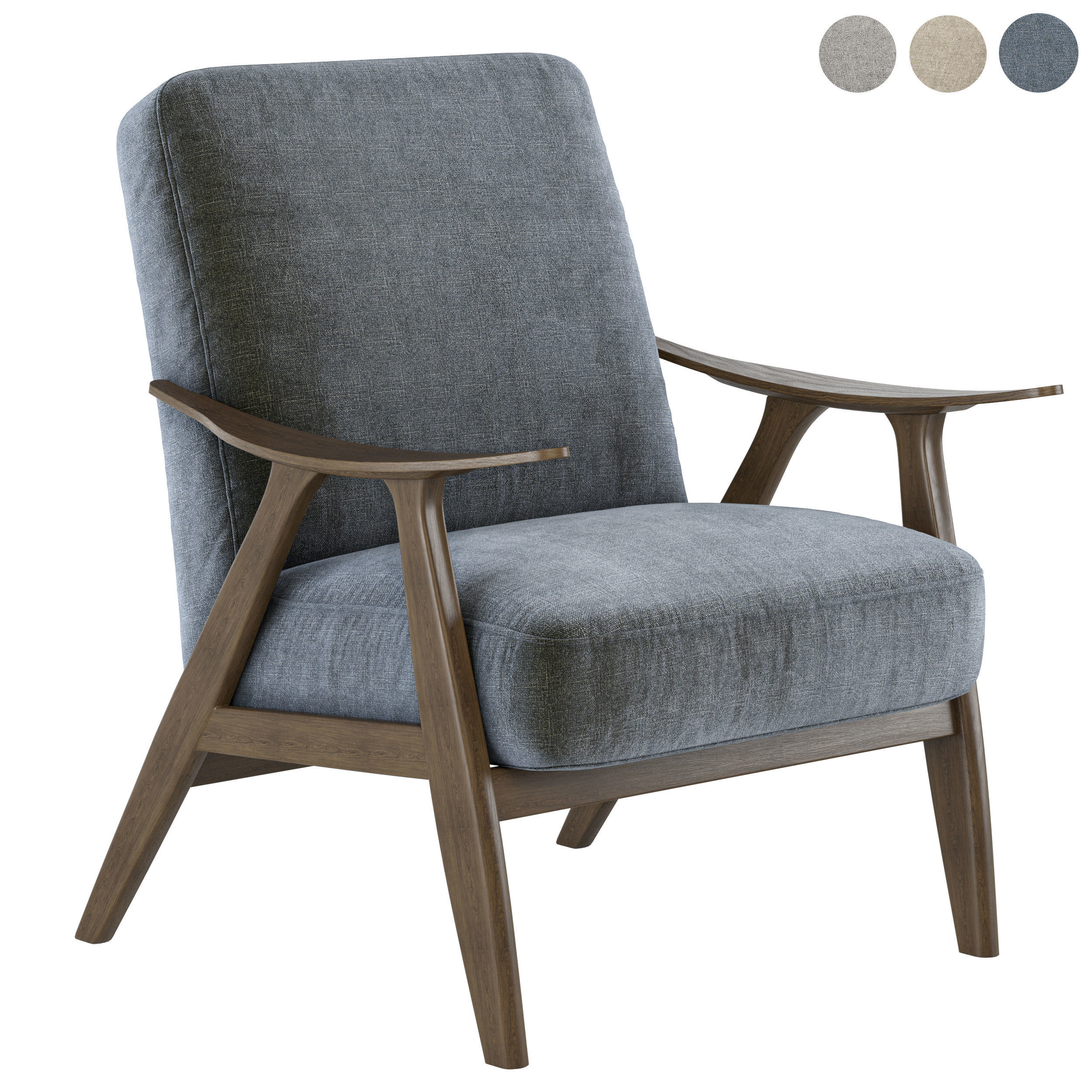Homelegance accent chair 3D model CGTrader