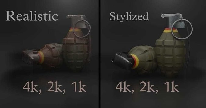 grenade game ready asset