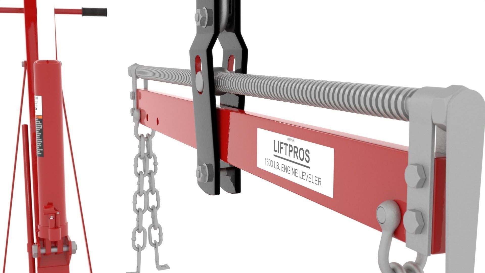 Engine Hoist v2 High Poly 3D model rigged CGTrader