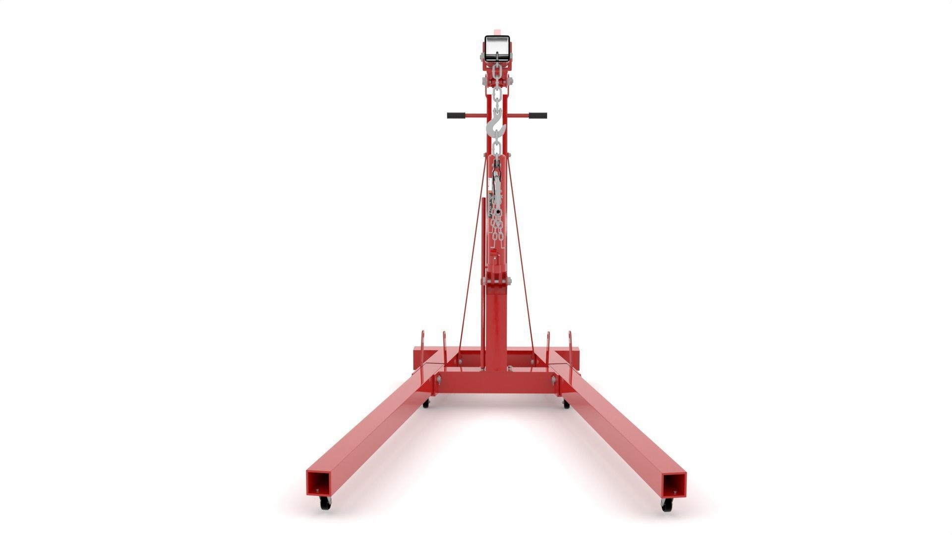 Engine Hoist v2 High Poly 3D model rigged CGTrader