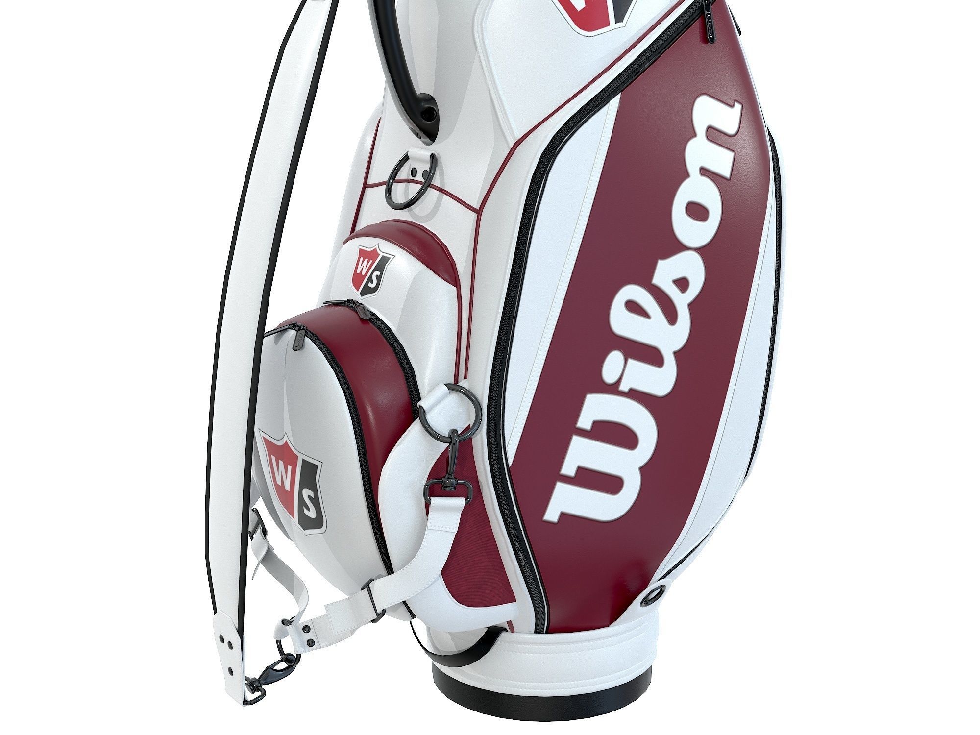 3D model Wilson Golf Bag White VR / AR / lowpoly CGTrader