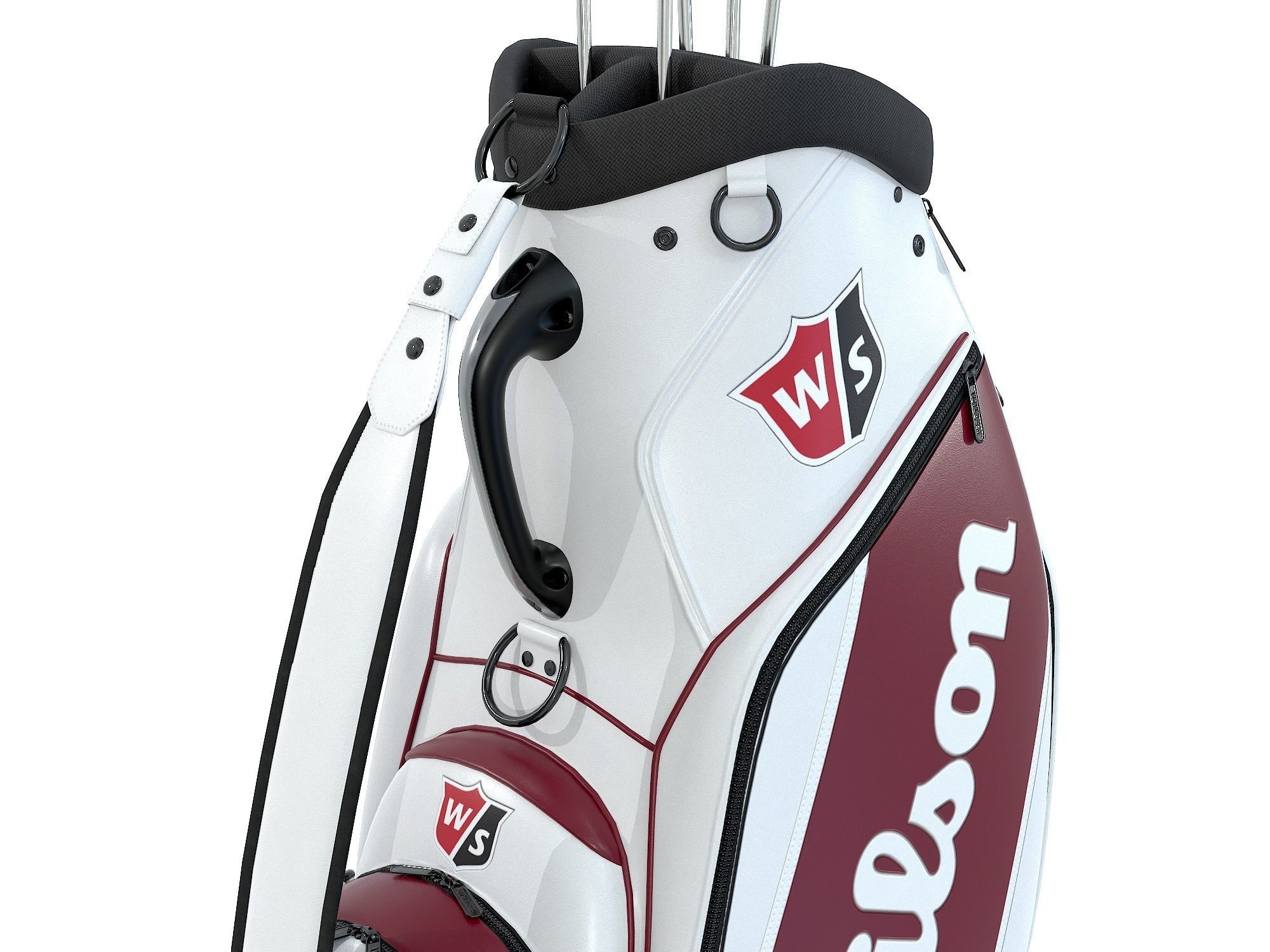 3D model Wilson Golf Bag White VR / AR / lowpoly CGTrader