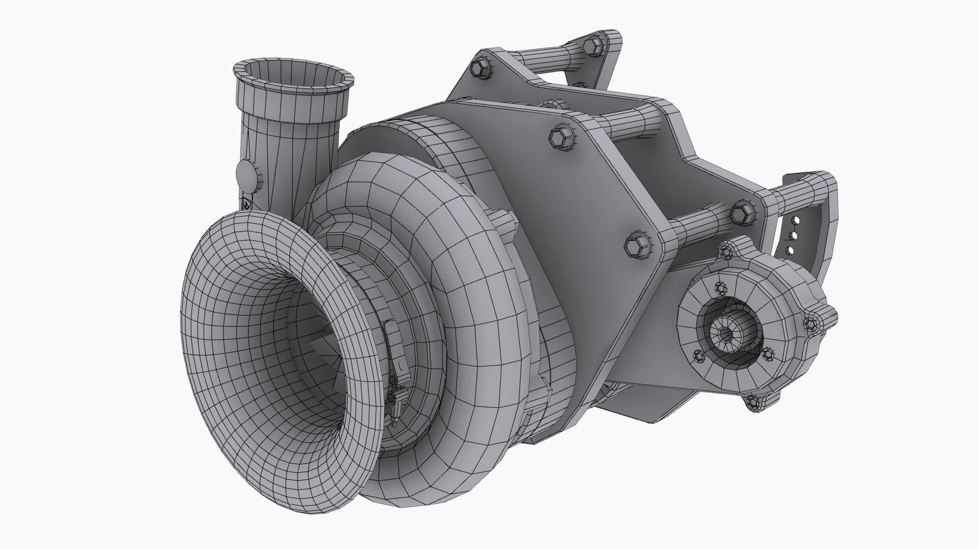 3D model Procharger F3X140 Crank Driven VR / AR / lowpoly CGTrader