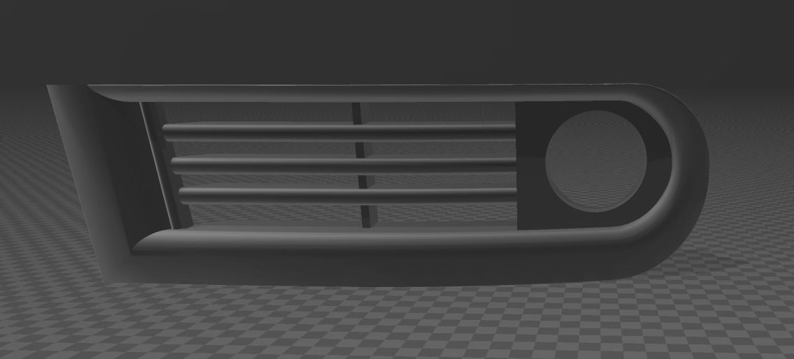 Audi A3 8L fog light Grill 3D model 3D printable CGTrader