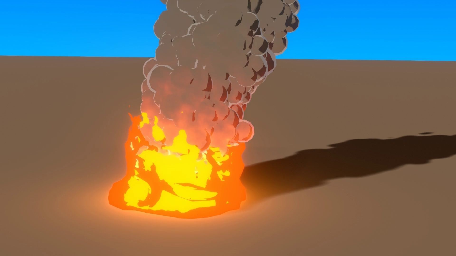 For Anime in Blender - Fire and Smoke 3D model animated | CGTrader