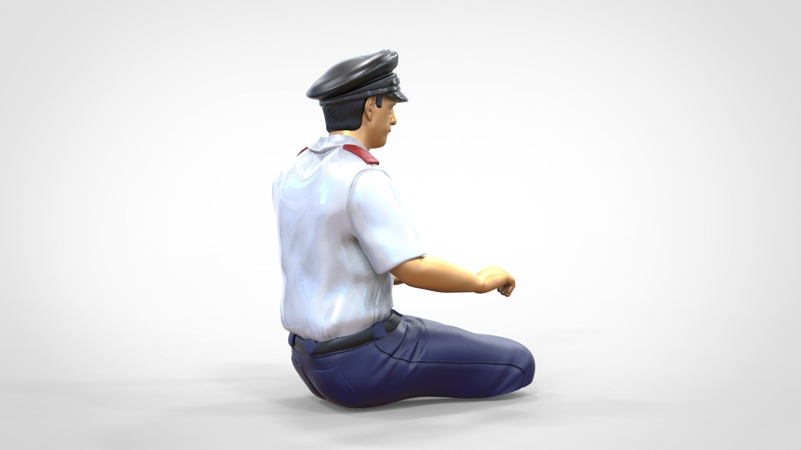 N2 City Train Driver 3D model 3D printable | CGTrader