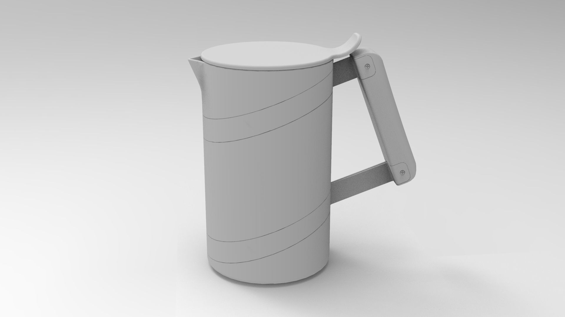 Metal Kettle 3D model CGTrader