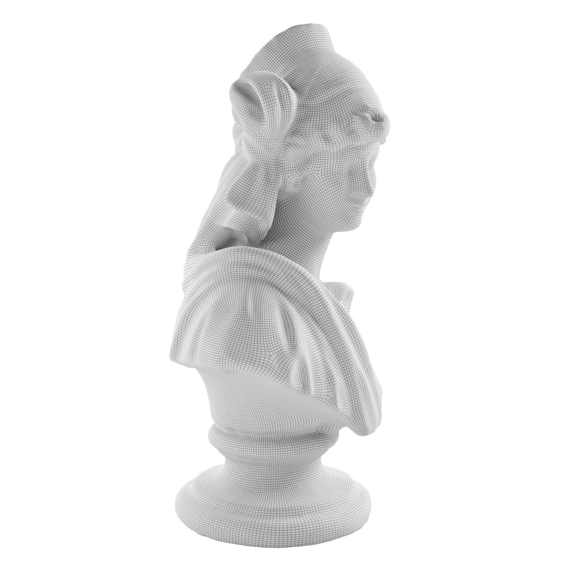 Woman Bust Statue 3D model CGTrader