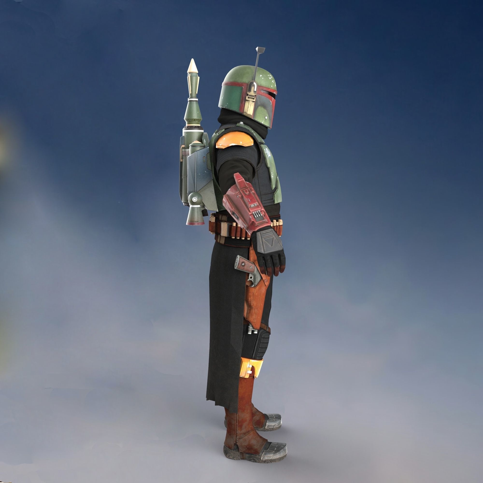 The Book of Boba Fett Full Accurate Wearable Armor with Jetpack 3D ...