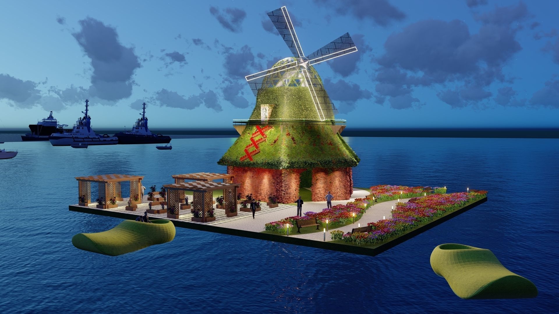 ISLAND MUSEUM 3D model CGTrader