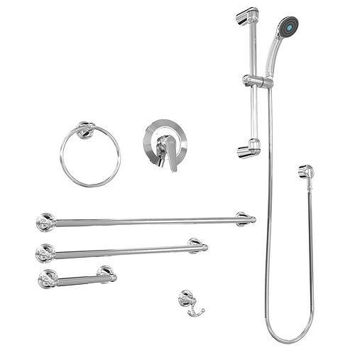 American standard bathroom plumbing fixtures 3D model CGTrader