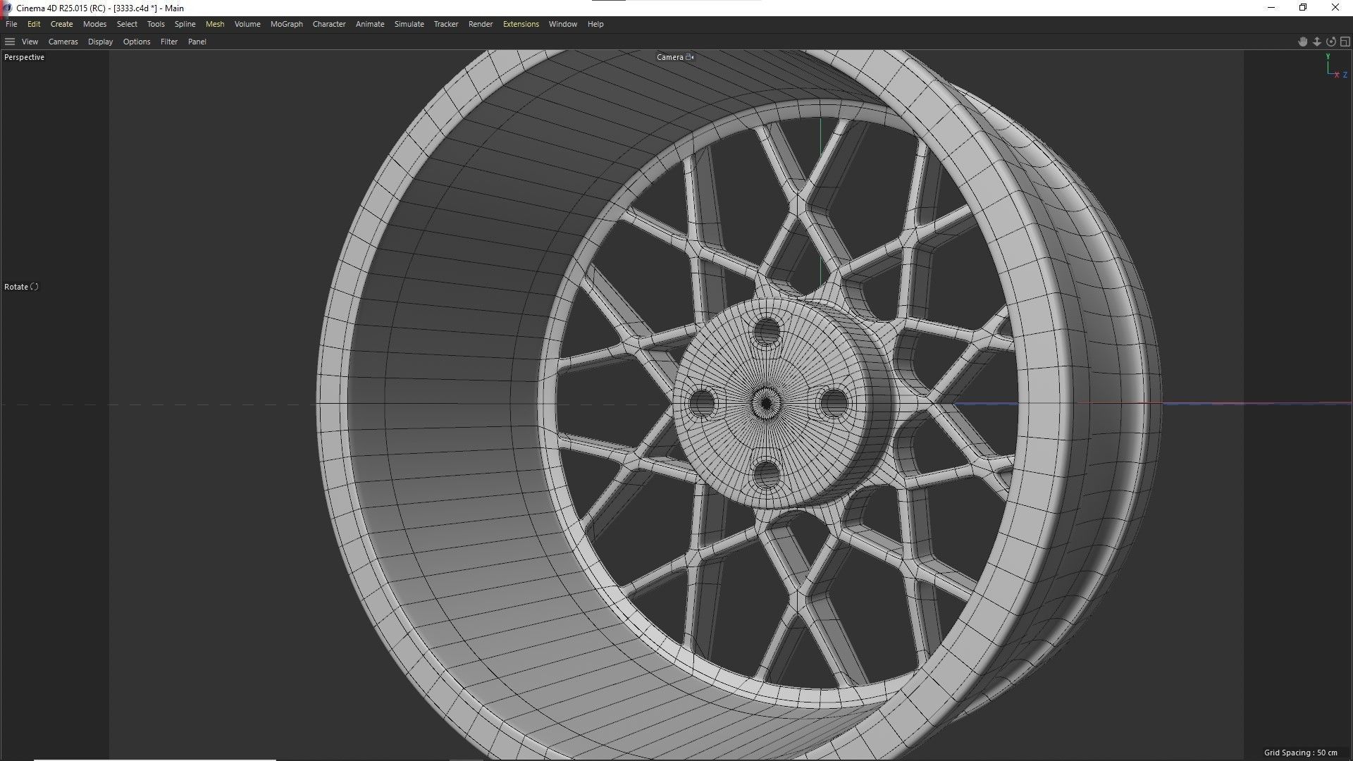 PDW Velocity Car Rim 3D model 3D printable | CGTrader