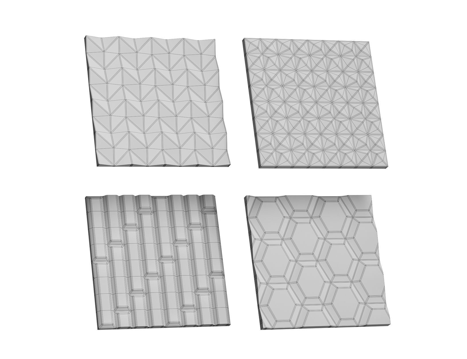 Texture Fluted Glass Set 08 VR / AR / lowpoly CGTrader