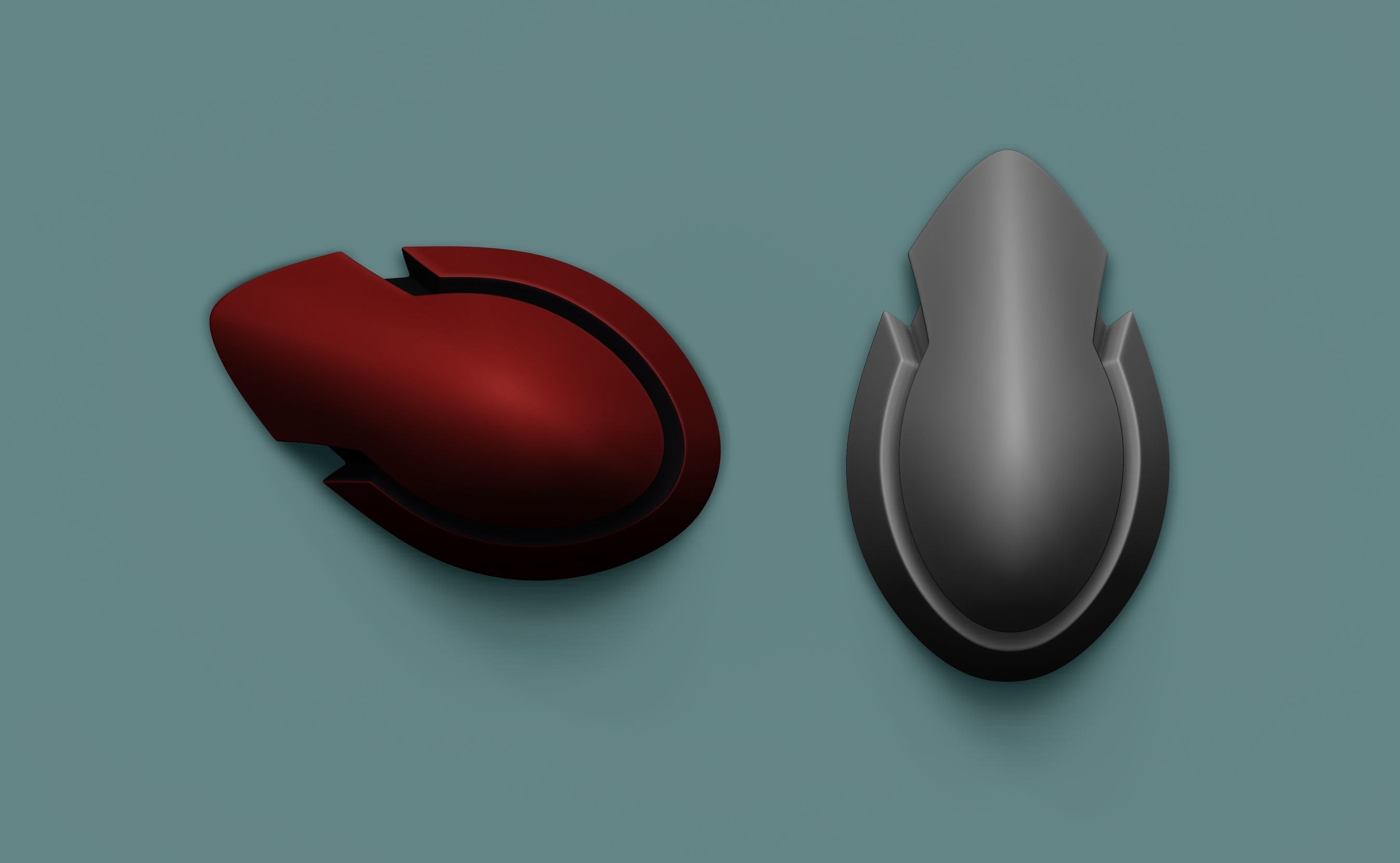 Asuka hair clips 3D model 3D printable CGTrader