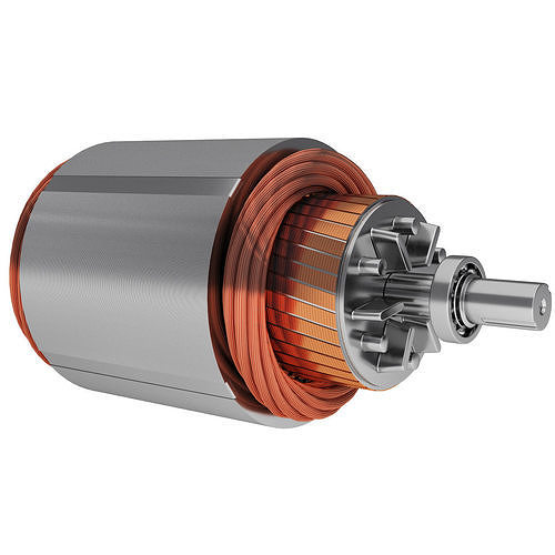 Electric Motor Rotor Stator 3D model CGTrader