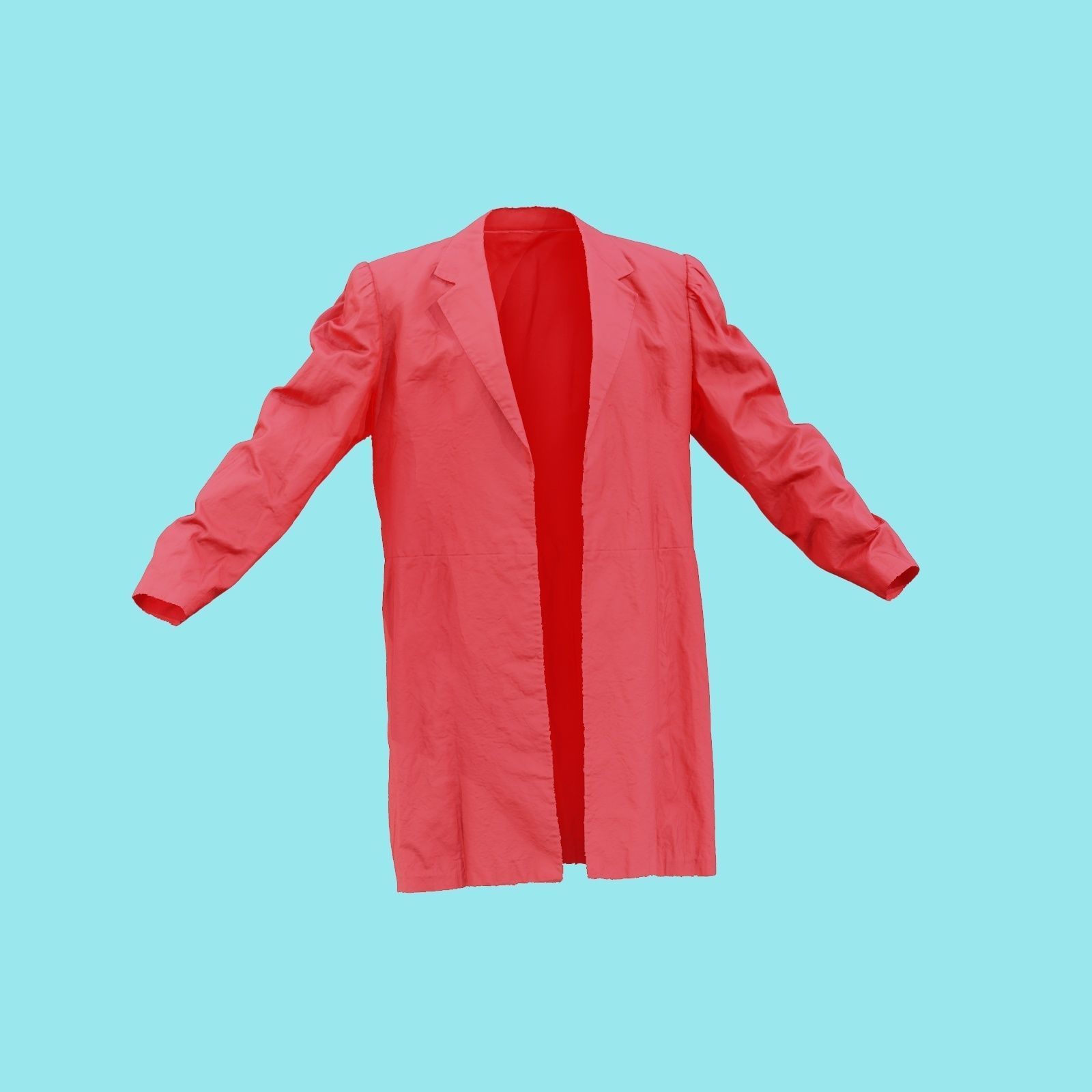 3D model Statue Jacket Sleeves VR / AR / lowpoly CGTrader