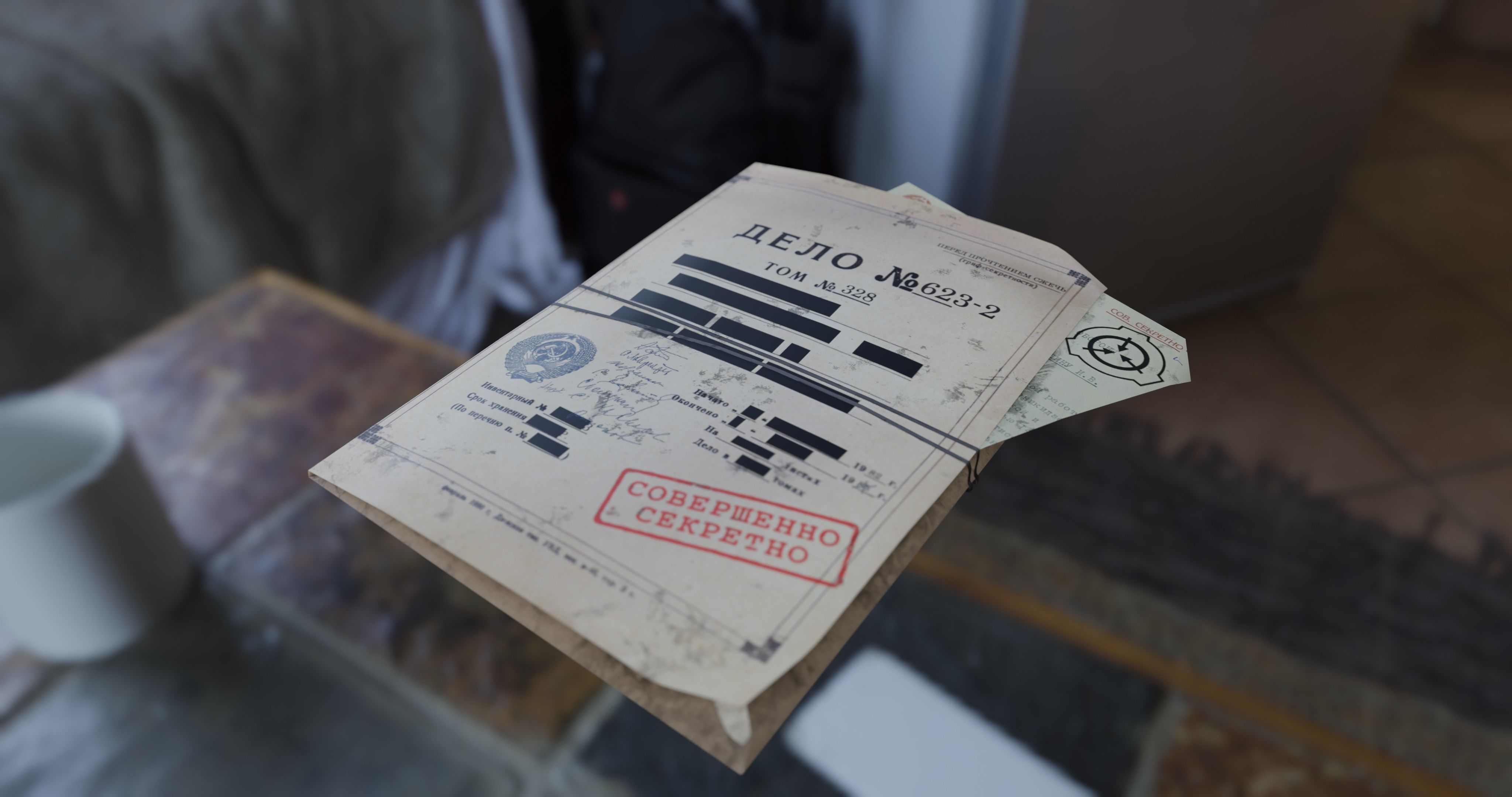 3D model old secret scp document files folder VR / AR / lowpoly CGTrader