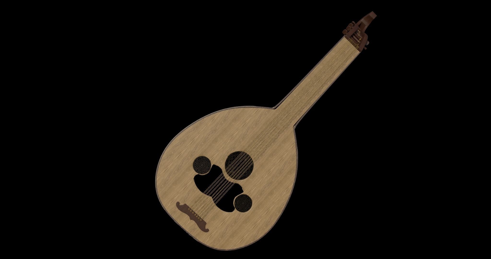 3D model the Lute VR / AR / lowpoly CGTrader