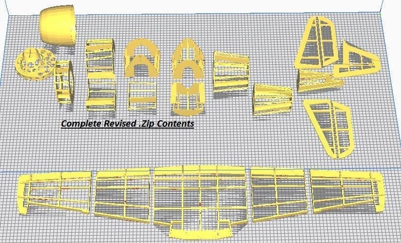 Hellcat V1 Scale Flying Aircraft 1000mm free 3D model 3D printable ...