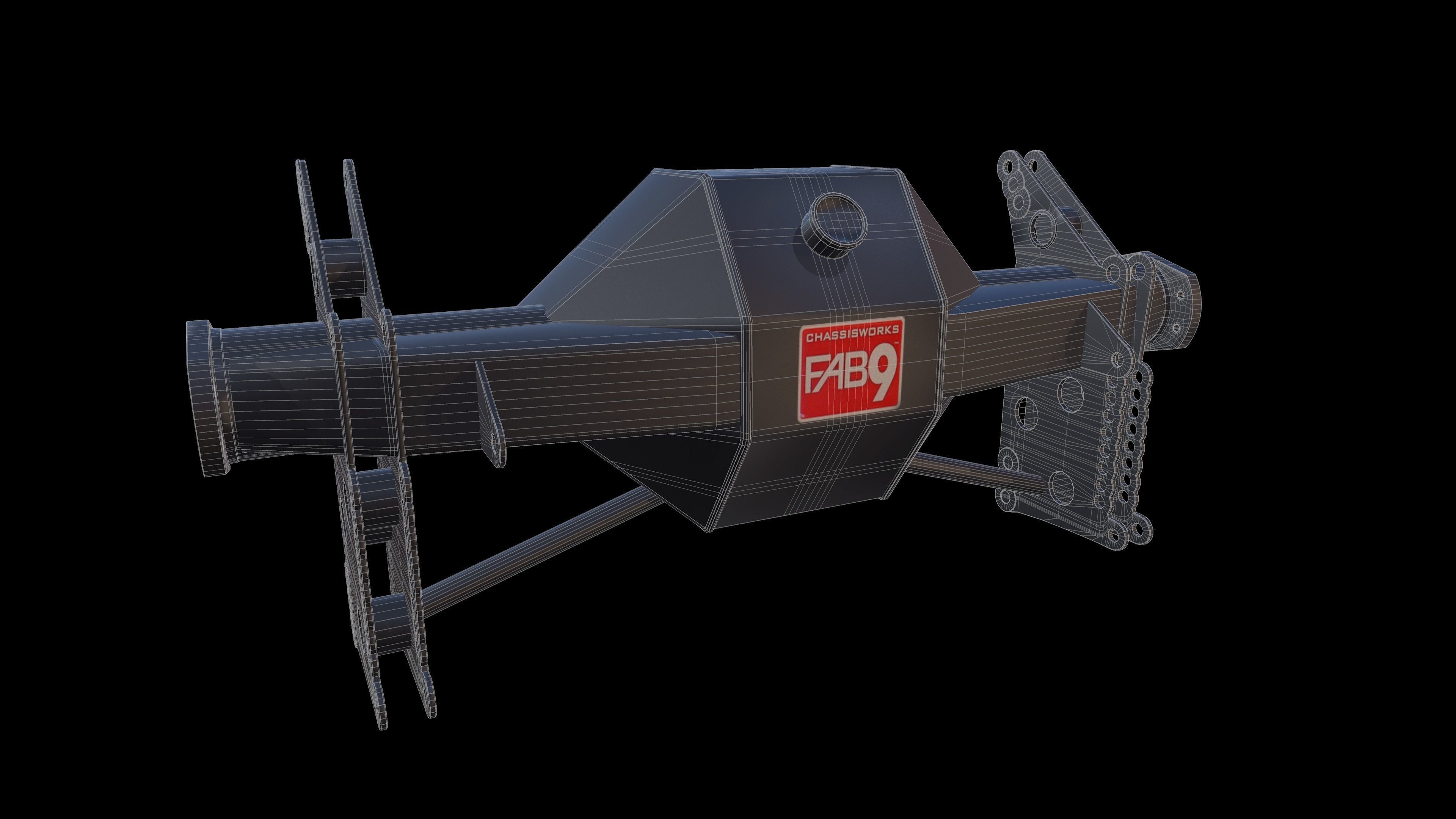 Rear Axle FAB9 chassis works 3D model CGTrader