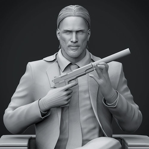 john wick 2 3D Models to Print - yeggi