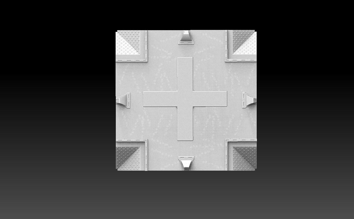 Modular Road Grid Streetlights And Crosswalks 3D model 3D printable ...
