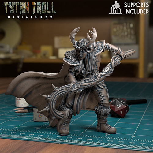 Druid 04 - Pre-Supported 3D model 3D printable | CGTrader