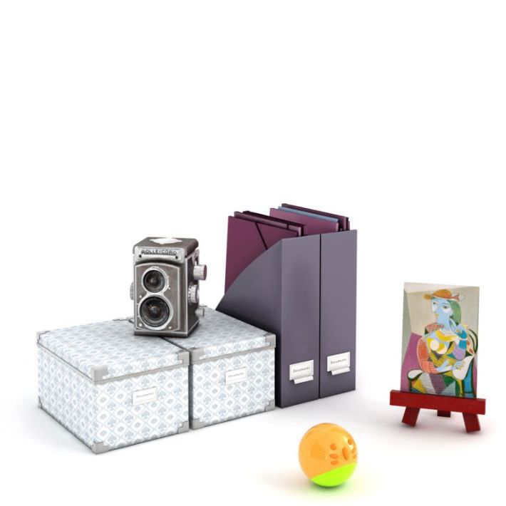 Office Desk Toys 3D model CGTrader