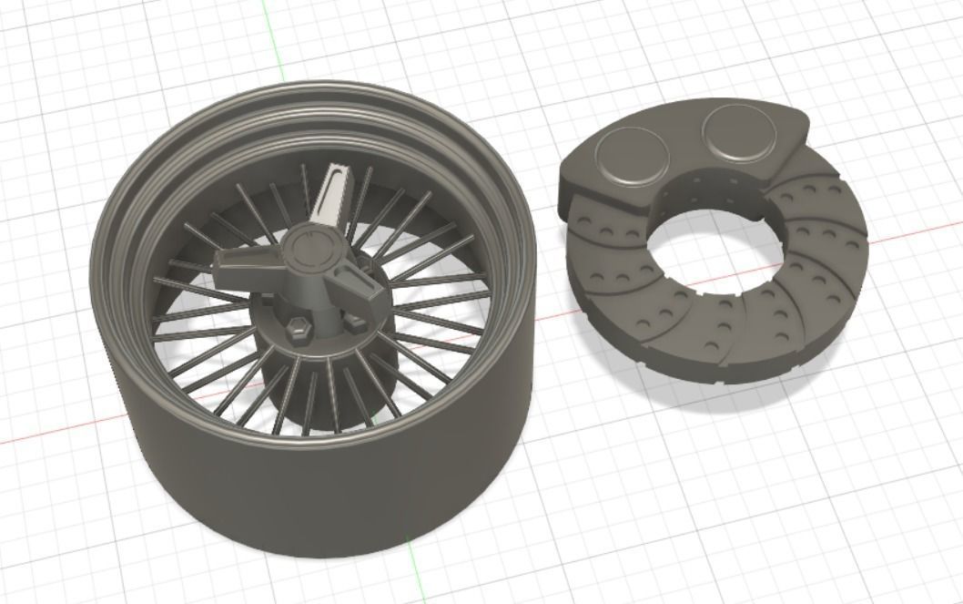 Wire Wheels 30 Spokes with Tires and Brakes for 3D Printing 3D model 3D printable CGTrader
