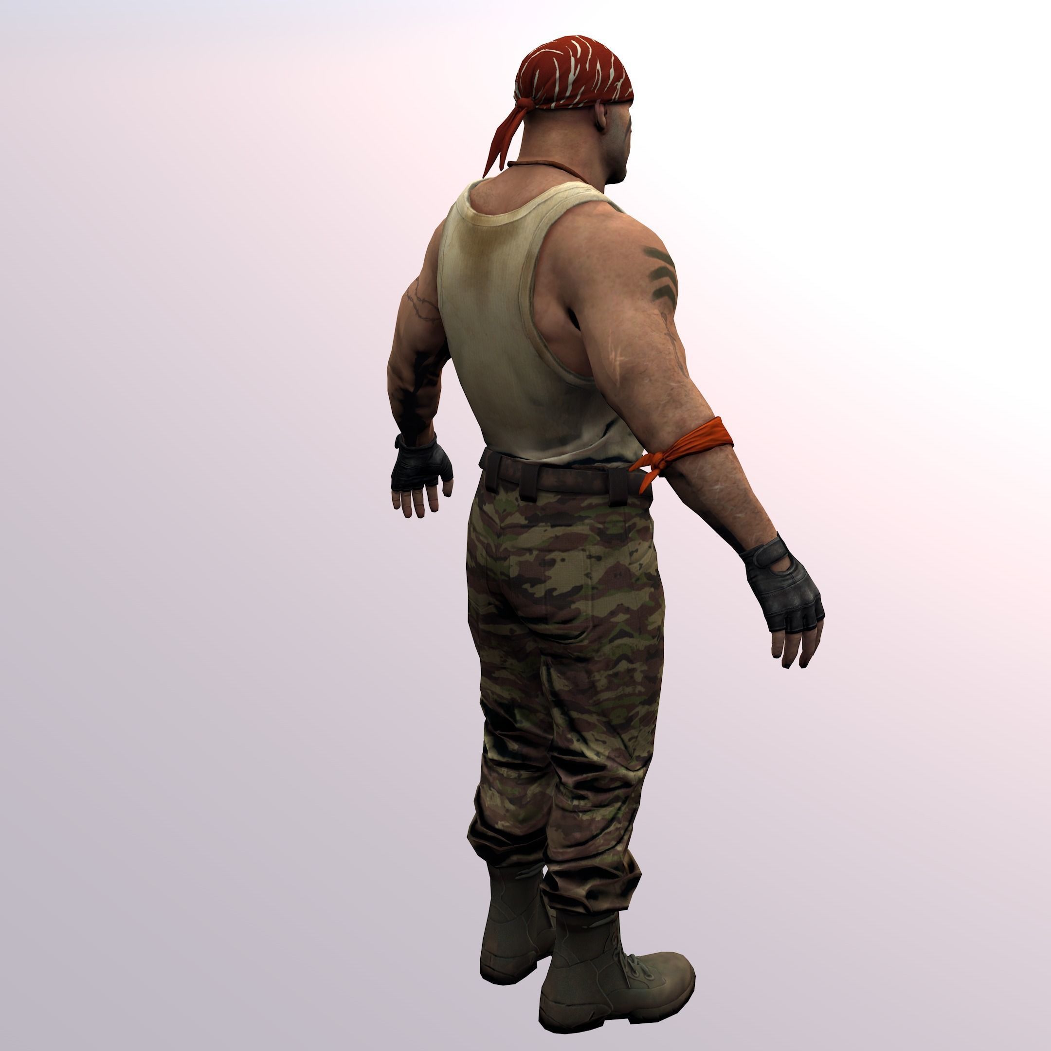 Agent from the game CSGO Overgrown Arno Partisans 3D model CGTrader