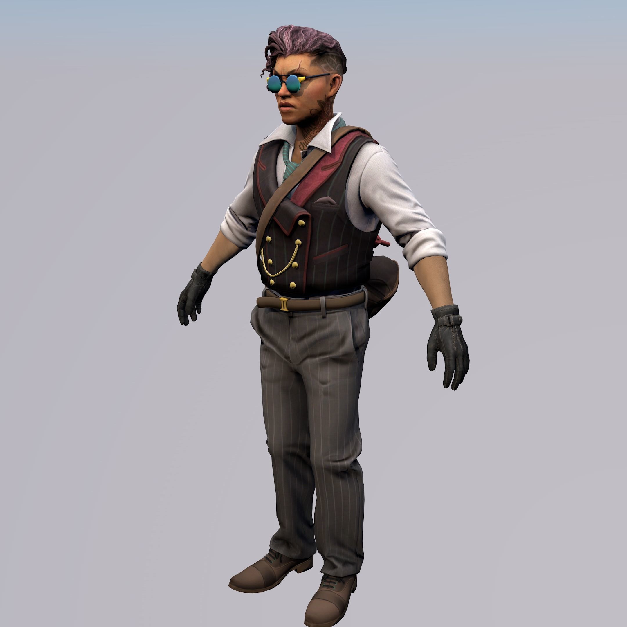Agent from the game CSGO Burglar Voltzmann Professionals 3D model ...