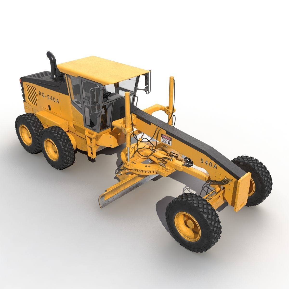 Road Grader 3D model CGTrader