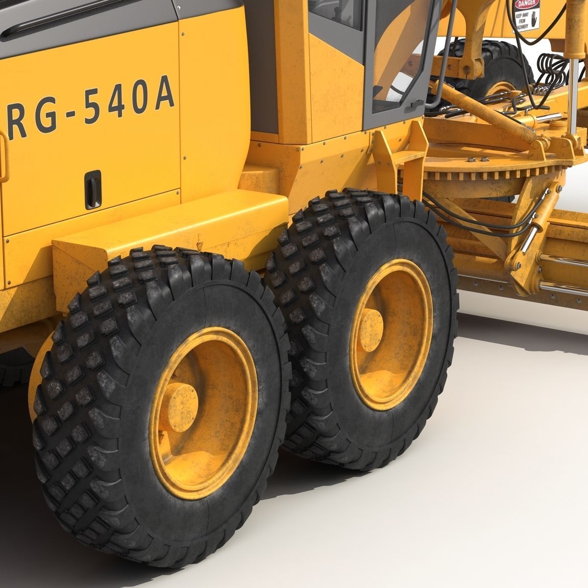 Road Grader 3D model CGTrader