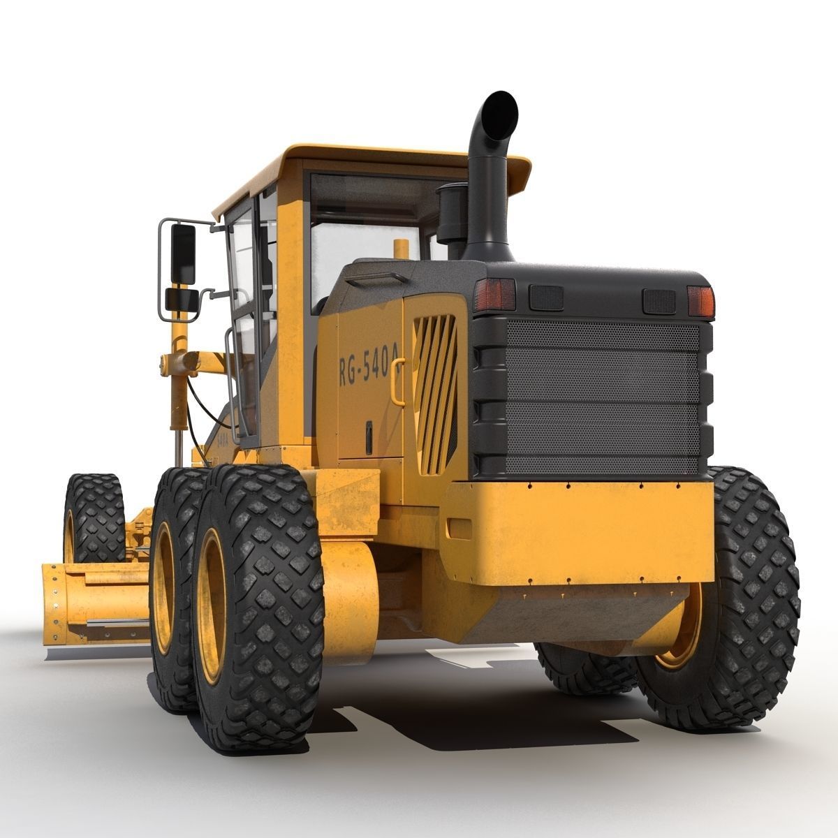 Road Grader 3D model CGTrader