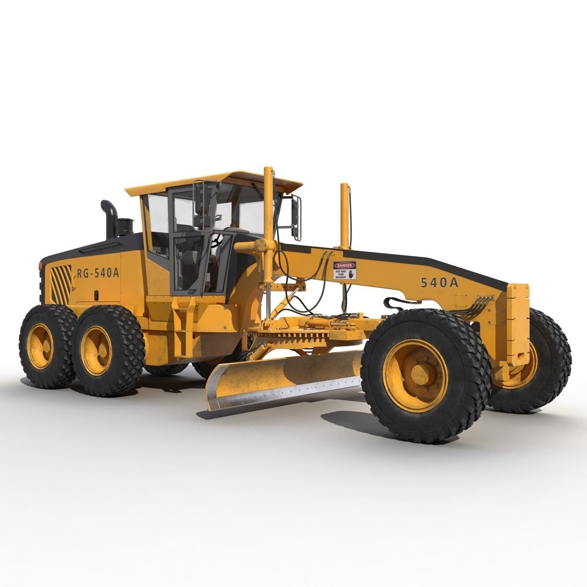 Road Grader 3D model CGTrader