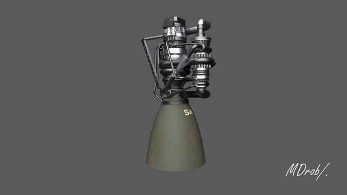 Raptor Engine 3D model | CGTrader