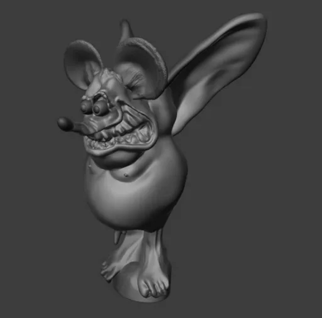 RAT FINK EMBLEM 3D model 3D printable | CGTrader