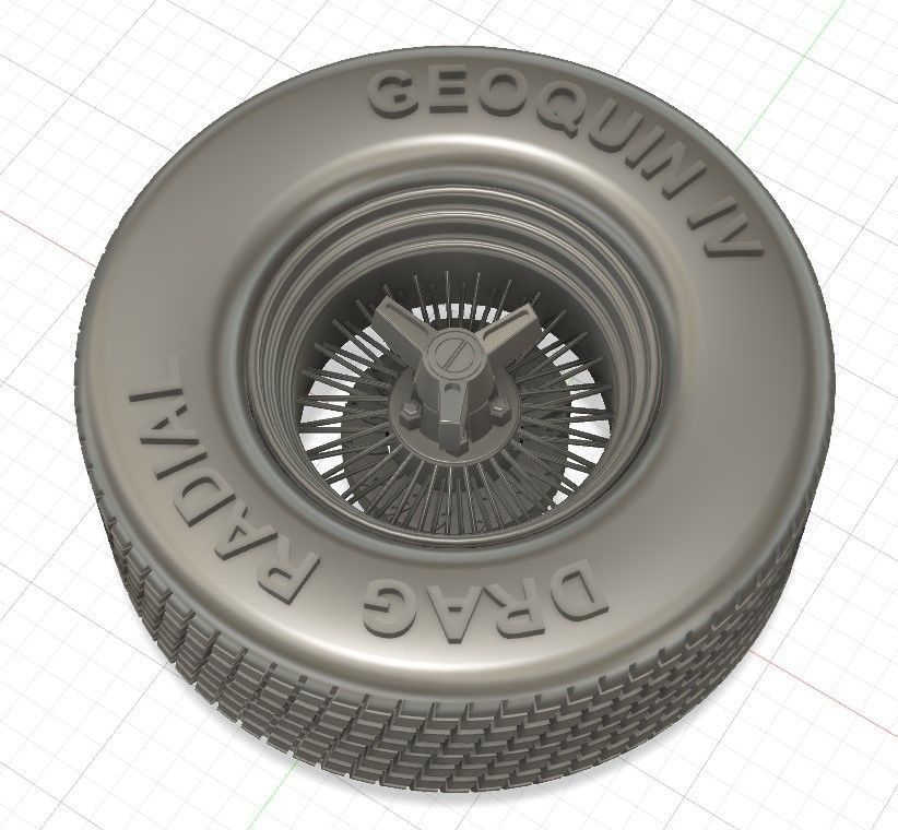 Wire Wheels 60 Spokes with Tires and Brakes for 3D Printing 3D 3D model 3D printable CGTrader