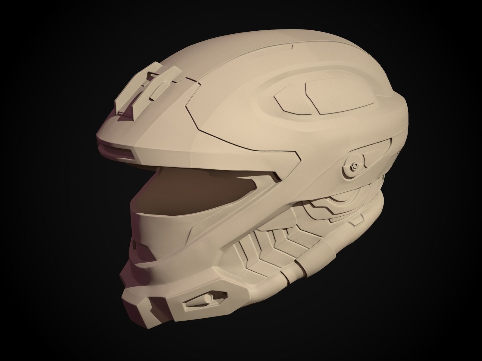 printable scifi Halo Recon helmet wargaming 3D model 3D printable ...