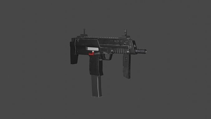3D model HK MP7 VR / AR / low-poly | CGTrader