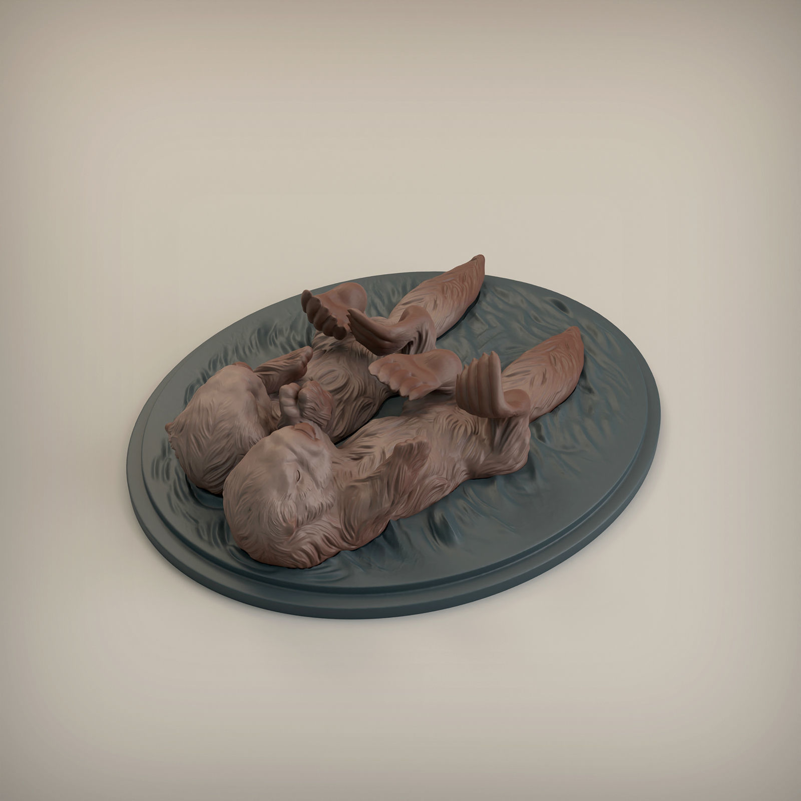 Otters for 3D Printing 3D model 3D printable | CGTrader
